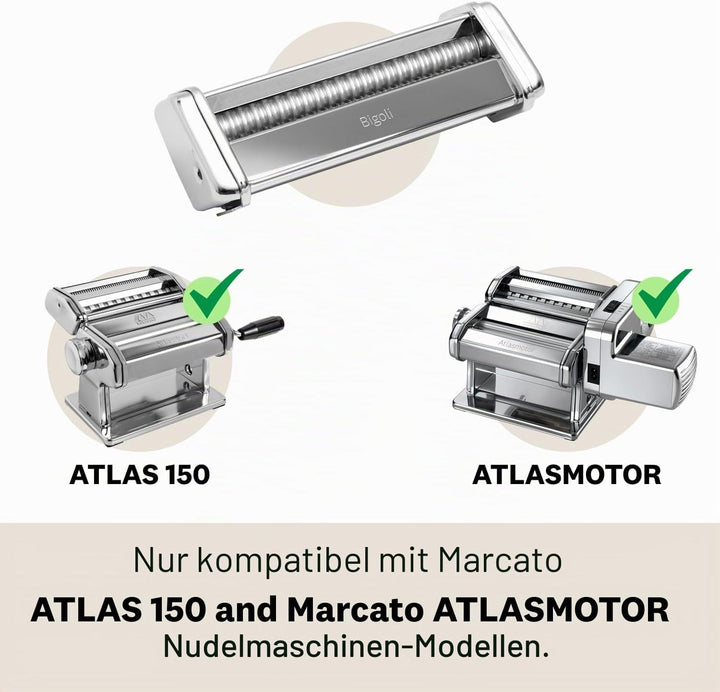 Marcato Zubehörteil für Atlas 150, Stahl, Silber, Vermicelli-23x20x16cm, Vermicelli