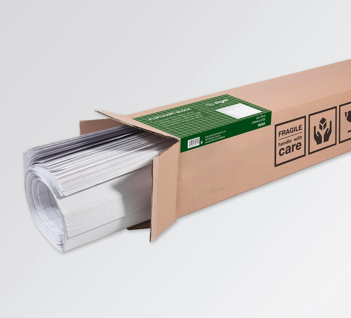 SIGEL MU165 Flipchartblock für Meet up und Artverum Boards, kariert, mit Perforation, 68x98 cm, 5 Bl