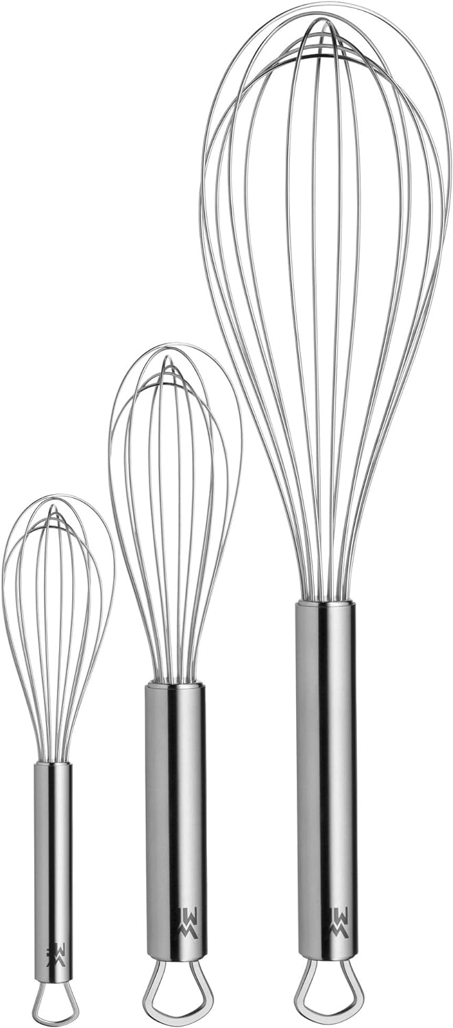 WMF Profi Plus Schneebesen Set 3-teilig & Profi Plus Kartoffelschäler Pendelklinge 19 cm, Pendelschä