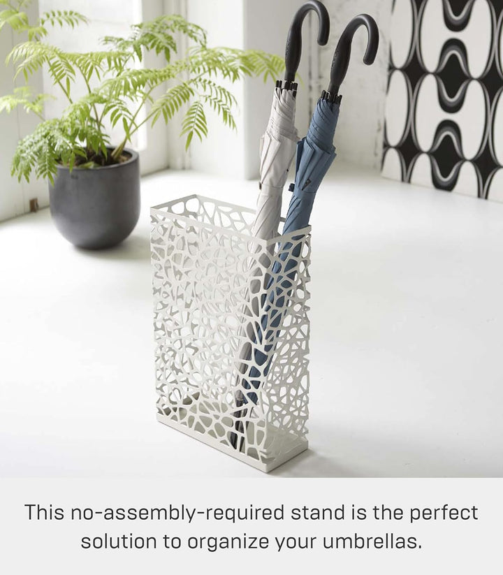 Umbrella Stand Nest rectangle - white Weiss, Weiss