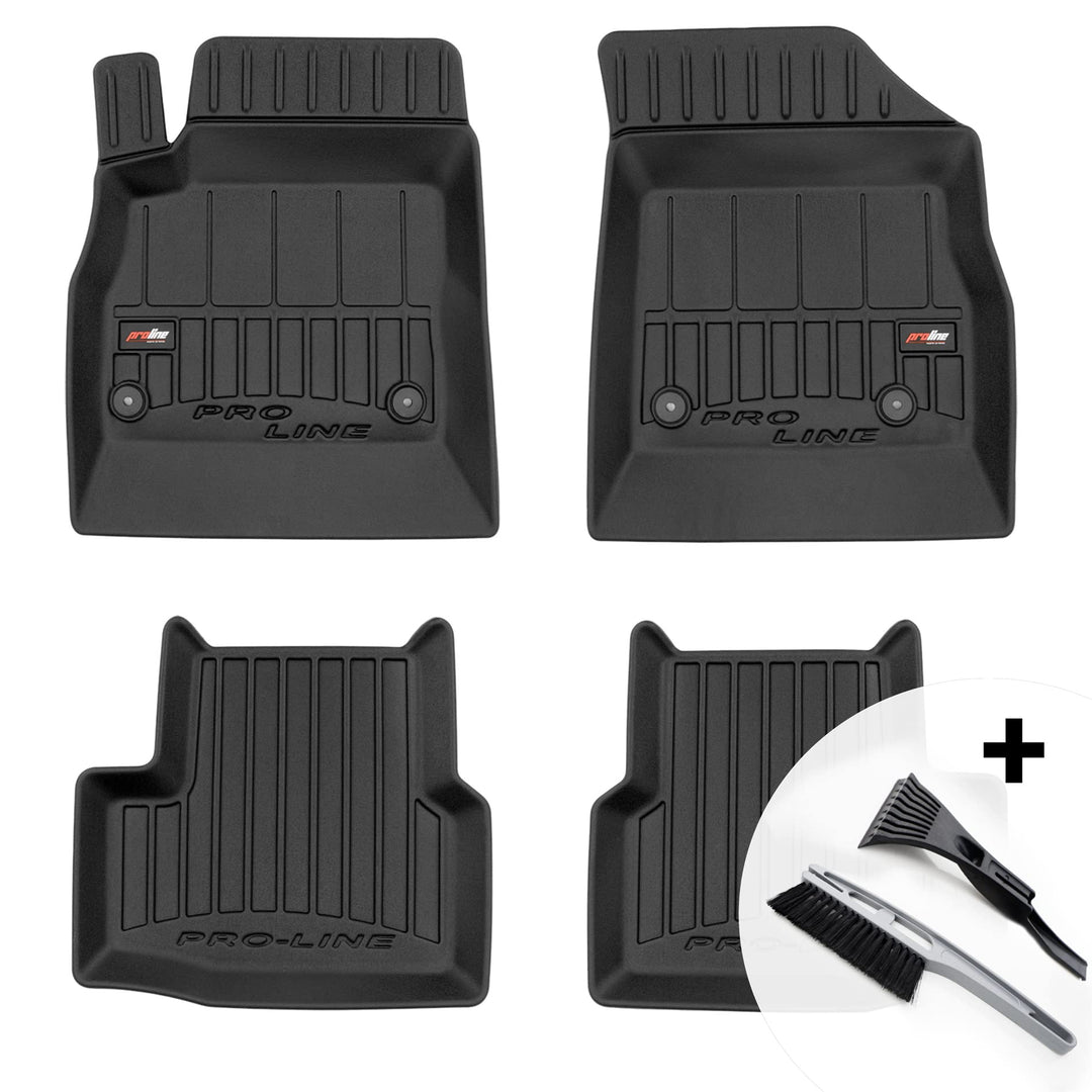moto-MOLTICO 3D Gummimatten Auto Fussmatten Gummi Automatten 4-teilig Set - passend für Opel Astra K