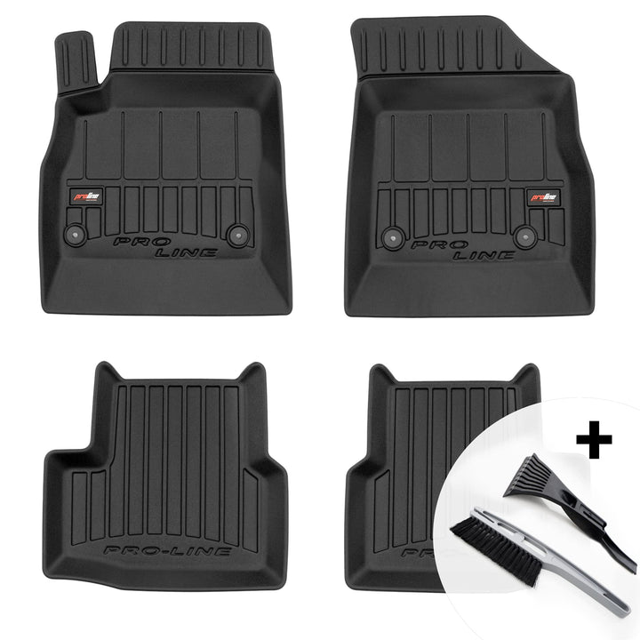 moto-MOLTICO 3D Gummimatten Auto Fussmatten Gummi Automatten 4-teilig Set - passend für Opel Astra K