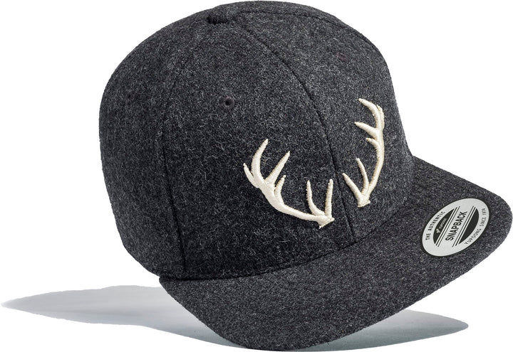 Baddery Cap Flexfit Snapback - „Hirsch Geweih“ - 3D Stick | Outdoor Kappe Herren & Damen - Jäger & S