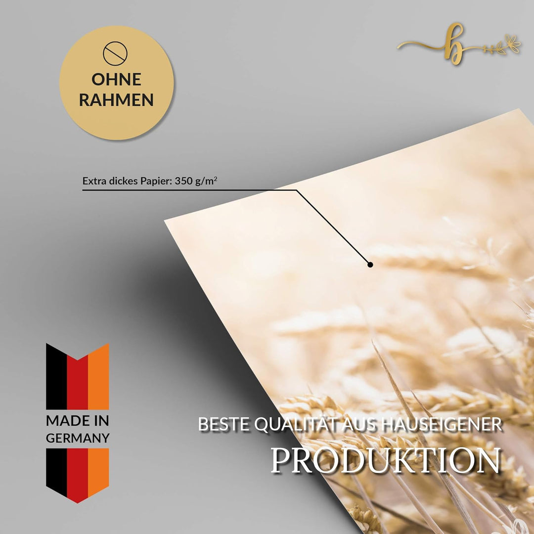 bilderreich Premium Poster Set Deko Bilder Wohnzimmer Modern | Schlafzimmer Bild für die Wand | ohne