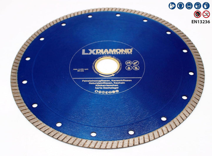 LXDIAMOND Diamant-Trennscheibe 230mm x 25,4mm Premium Diamantscheibe für Fliesen Feinsteinzeug Boden
