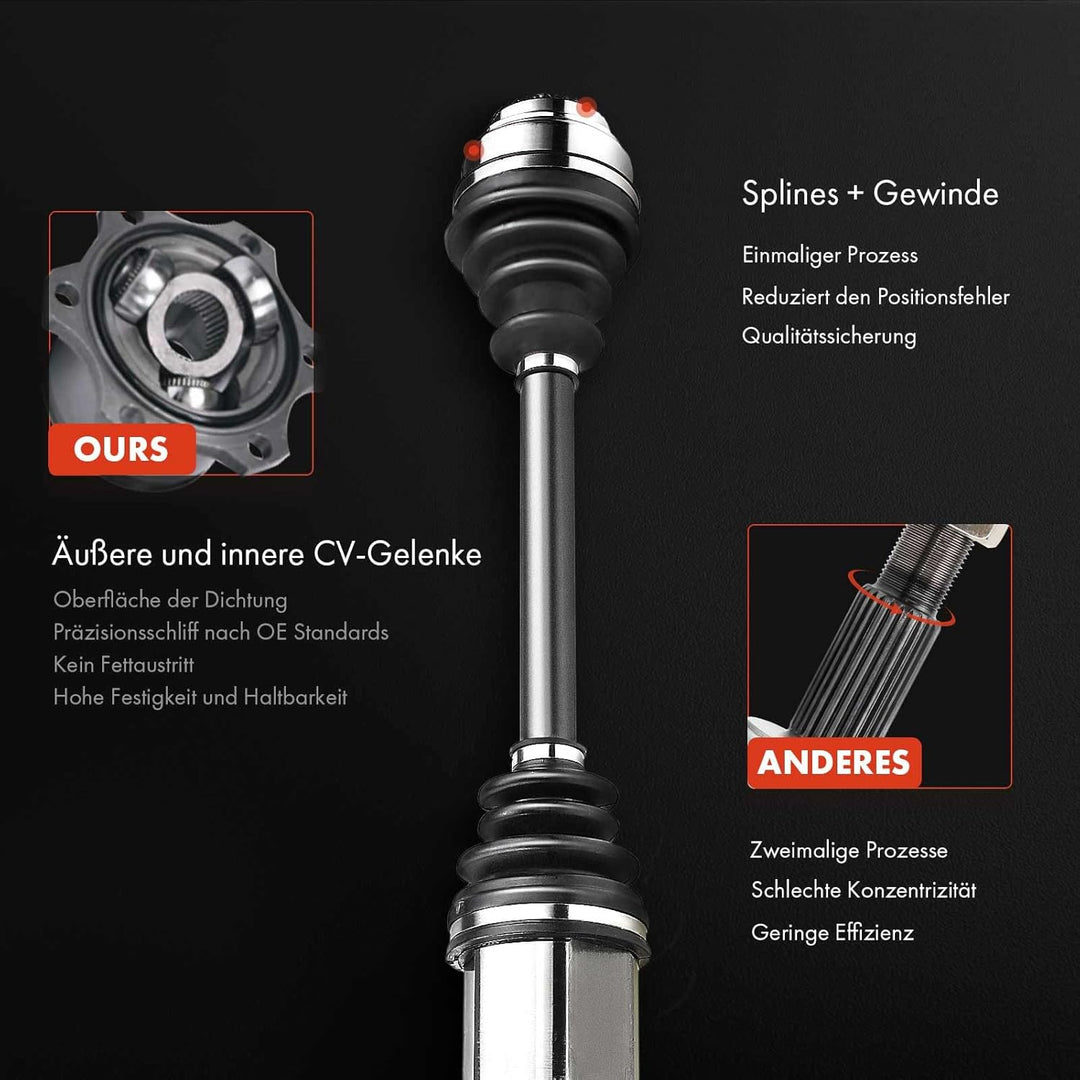 Frankberg Antriebswelle Vorderachse Links Kompatibel mit X1 E84 xDrive18d xDrive20d/i xDrive23d xDri