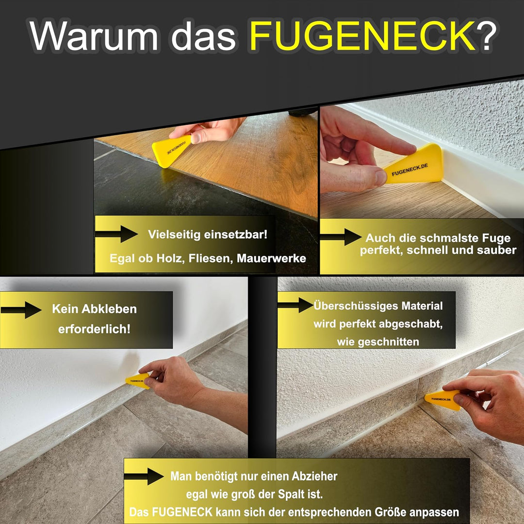 Das perfekte Fugenabzieher Set mit allem was du brauchst - einzigartiges Design mit speziellen Überk