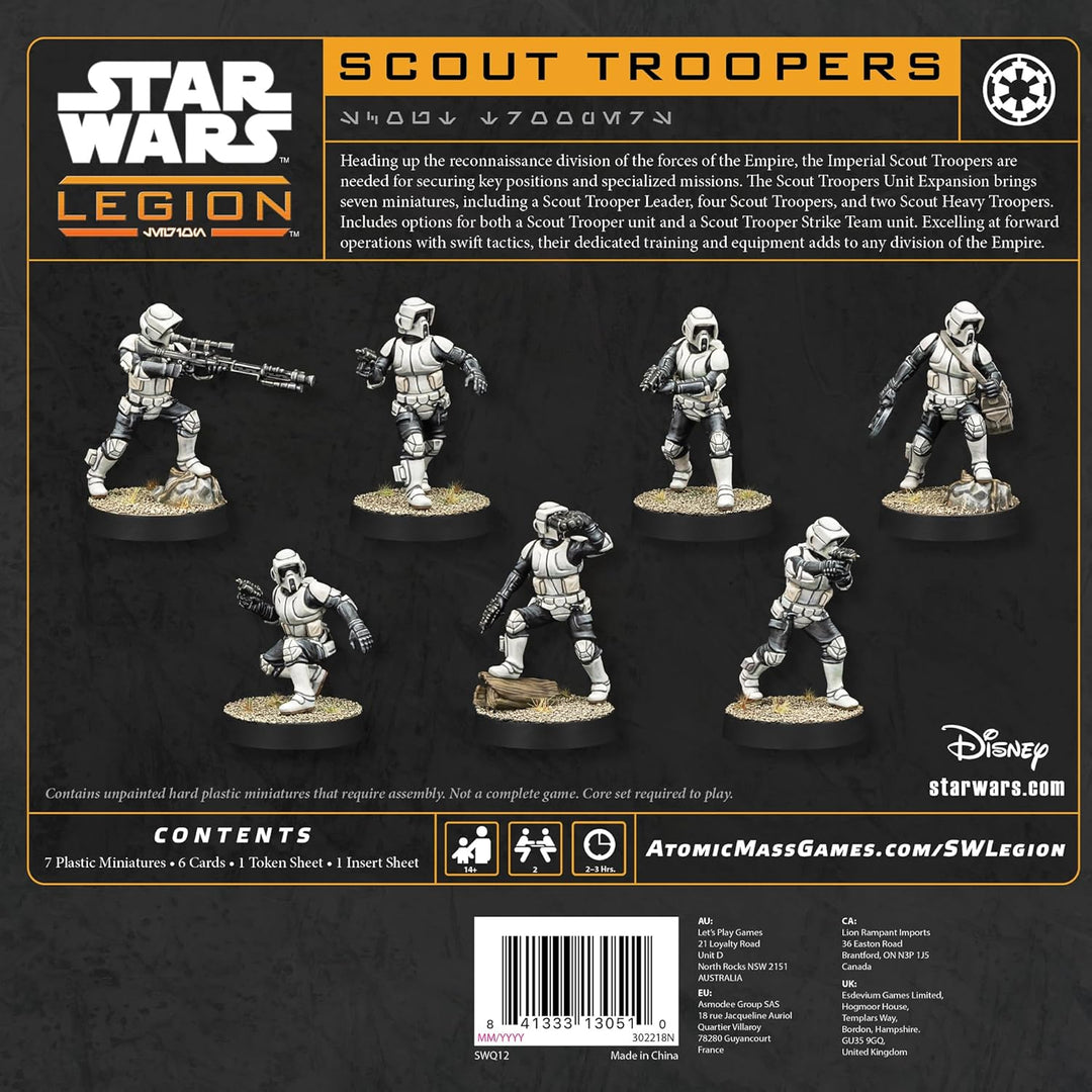 ATOMIC MASS GAMES, Star Wars: Legion – Scout Troopers (Scout-Truppen), Erweiterung, Tabletop, 2 Spie