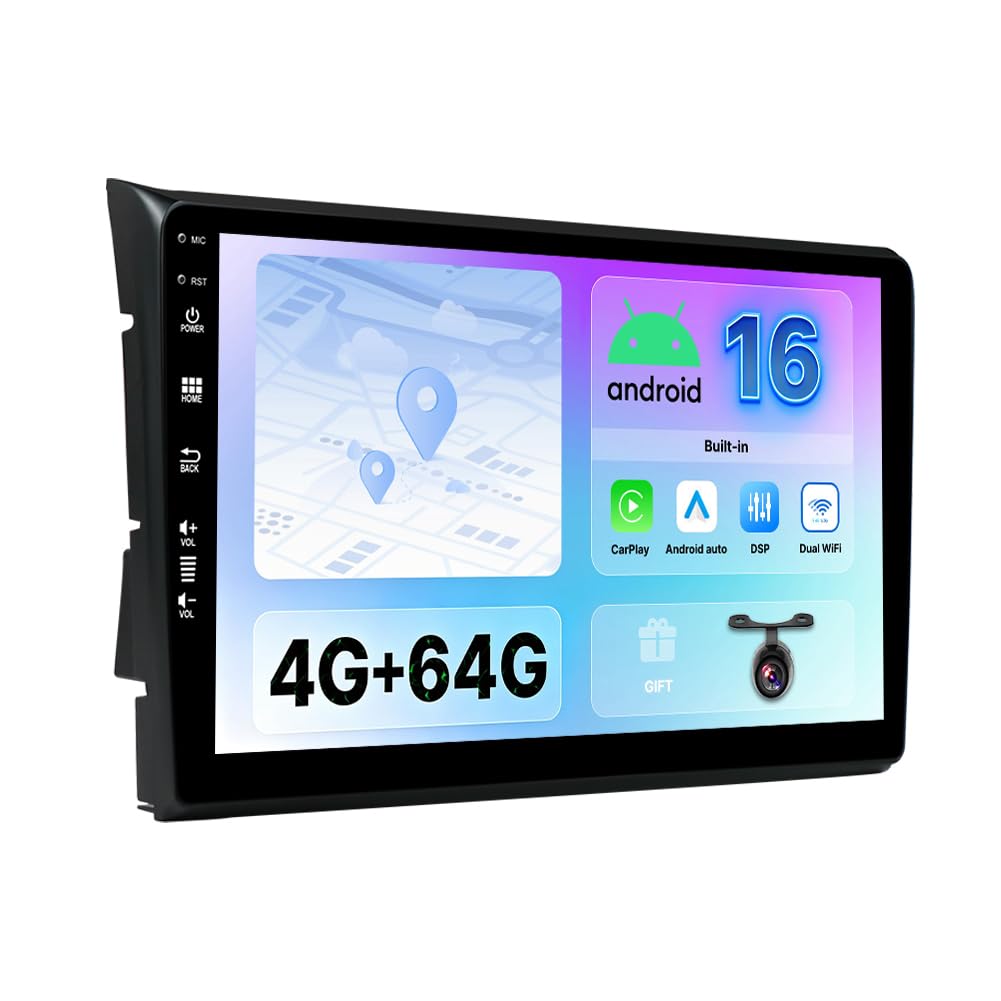 Android 16 IPS Autoradio Passt für FIAT Bravo (2006-2012) - Eingebautes CarPlay Android Auto - KOSTE