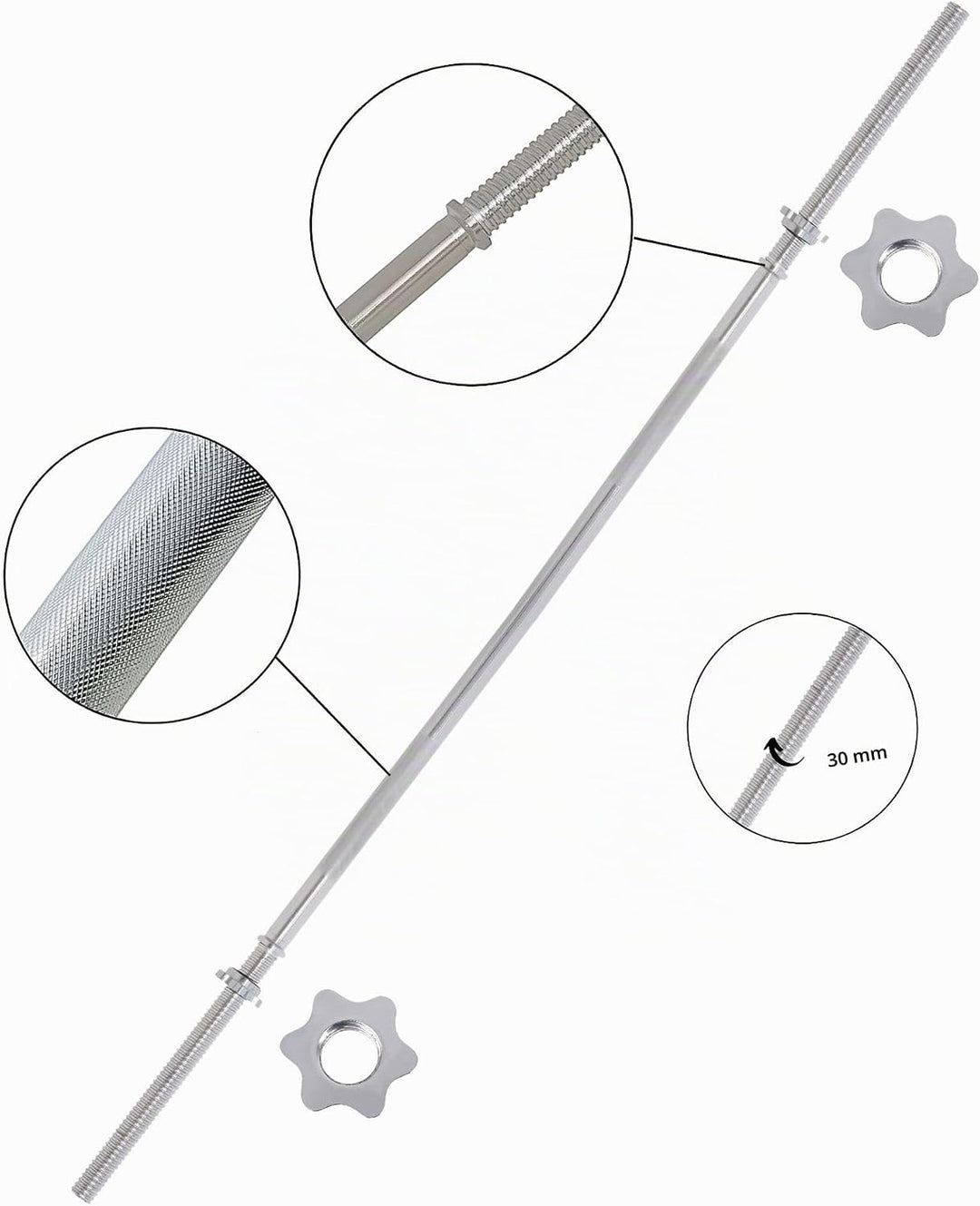 25kg - 110kg Hantelset Hantel Set Langhantel Hantelstange mit Gewichten Hantelscheiben