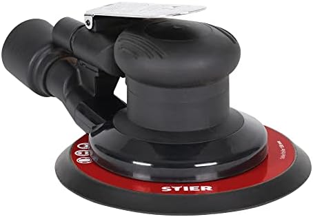 STIER Exzenterschleifer, EXS-120, Länge 187 mm, Schleifteller 150 mm, geeignet für Nass- und Trocken