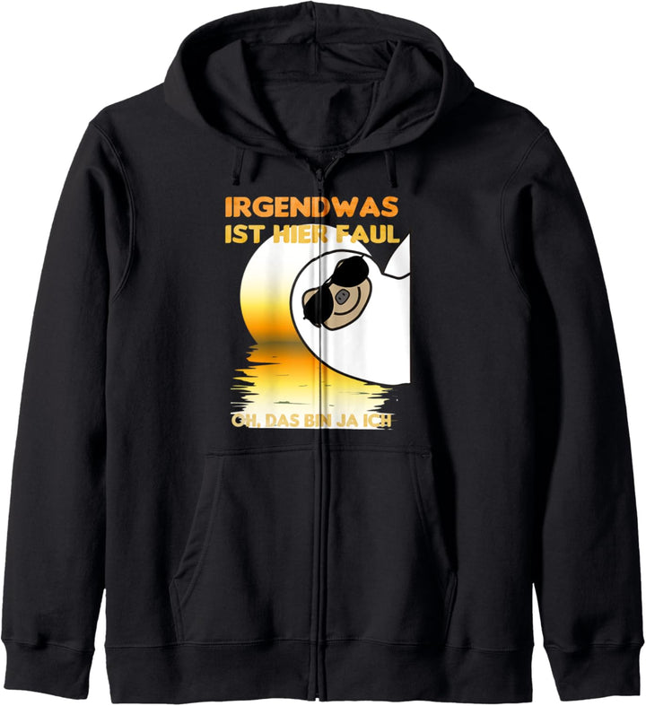 IRGENDWAS IST HIER FAUL, FAULTIER, LUSTIGE KOLLENGEN, BÜRO Kapuzenjacke