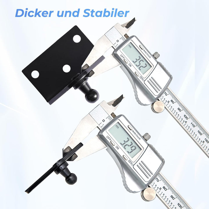 Universal 10MM Kugelbolzen Montagehalterung Breit für Gasdruckfeder Gasdruckdämpfer Gasfeder Federst