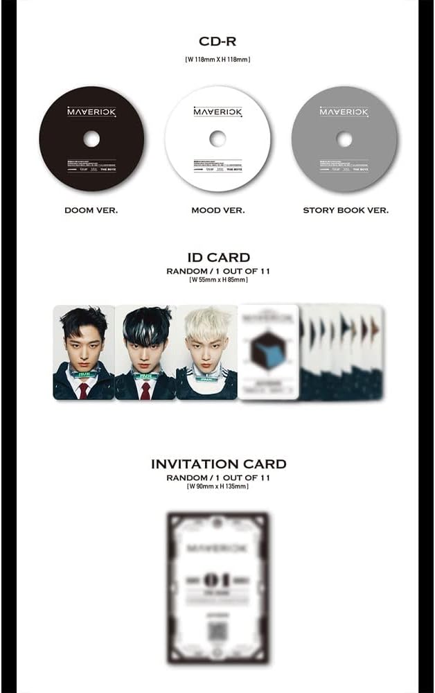 THE BOYZ - MAVERICK 3rd Single Album THE BOYZ album + Extra photocards set (STORY BOOK ver.)
