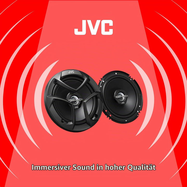 JVC CS-J620 Koaxial Lautsprecher (16 cm, 2-Wege) schwarz Single, Single