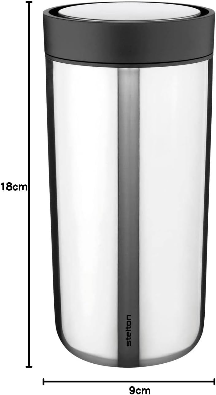 Stelton to-Go Click - Thermobecher, doppelwandige Isolierflasche - Rostfreier, auslaufsicherer Kaffe