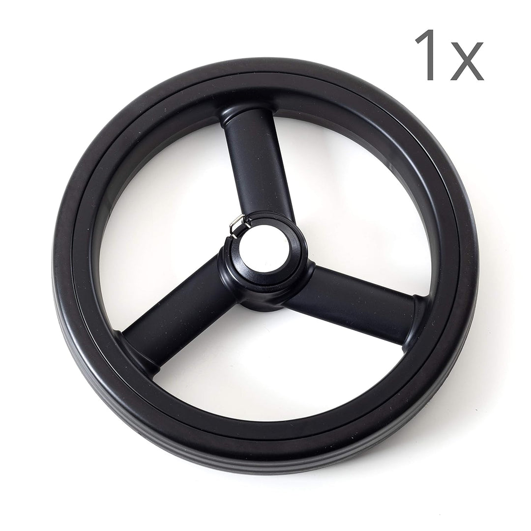 Andersen Ersatzrad für Royal Einkaufstrolley, Ø 250 mm, 3 Speichen, schwarz 1 Rad f. Royal: Ø 25cm,