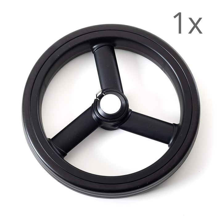 Andersen Ersatzrad für Royal Einkaufstrolley, Ø 250 mm, 3 Speichen, schwarz 1 Rad f. Royal: Ø 25cm,