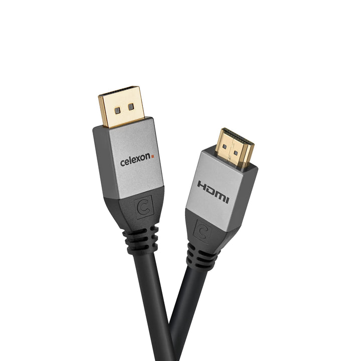 celexon Professional Line DisplayPort 1.2 auf HDMI 1.4 Kabel | 3 m | 4K 3m Display Port auf HDMI, 3m