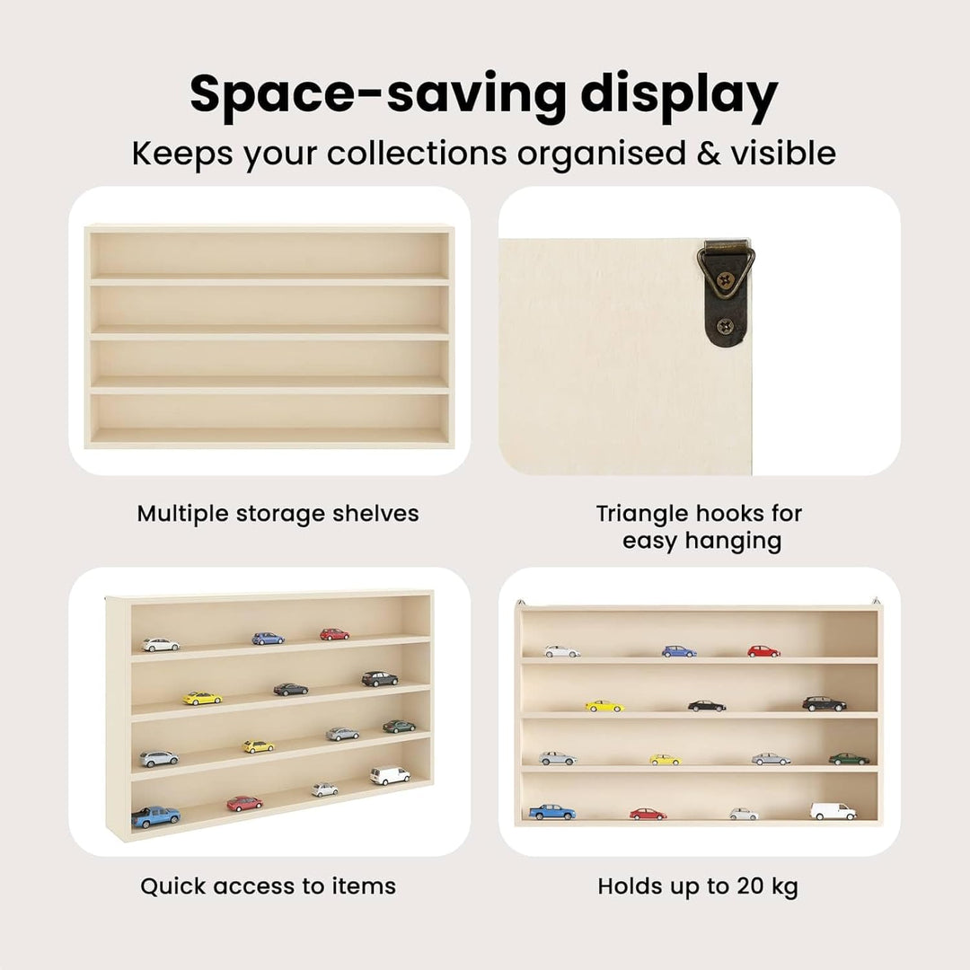 vidaXL Wandregal Vitrine für Sammlerstücke - robuste und schicke Ablage für Dein Zuhause 60 x 8,5 x