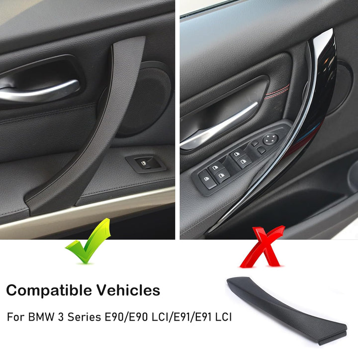 Jaronx Für BMW 3er E90/E91 Türverschlussgriff, rechts vorne/rechts hintere Türgriffe, äussere Abdeck