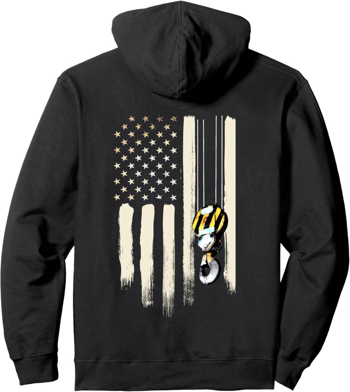 Kranführer Geschenke Design auf der Rückseite der Kleidung Pullover Hoodie
