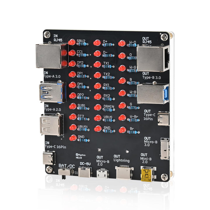 DIY USB-Kabeltester Lötprojekt-Bausatz, BANRIA 9-in-1 Universal Elektronik USB-Kabelprüfer für RJ45,