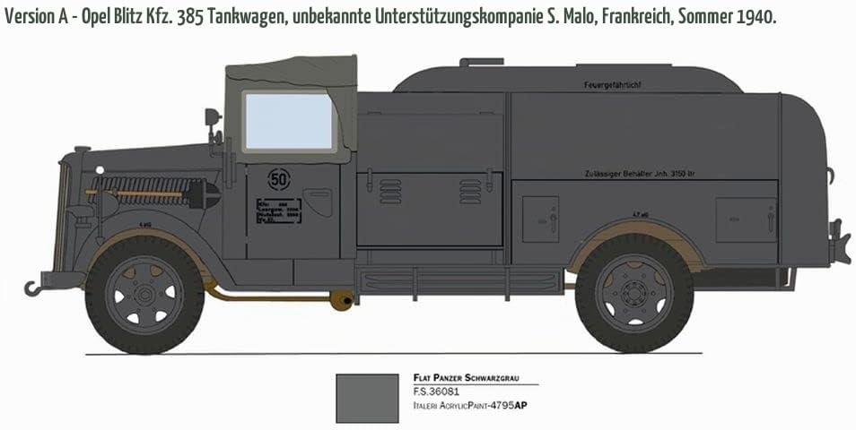 Italeri 2808S 1:48 Sd.Kfz.385 Tankwagen Bat.o.Brit, Modellbau, Bausatz, Standmodellbau, Basteln, Hob