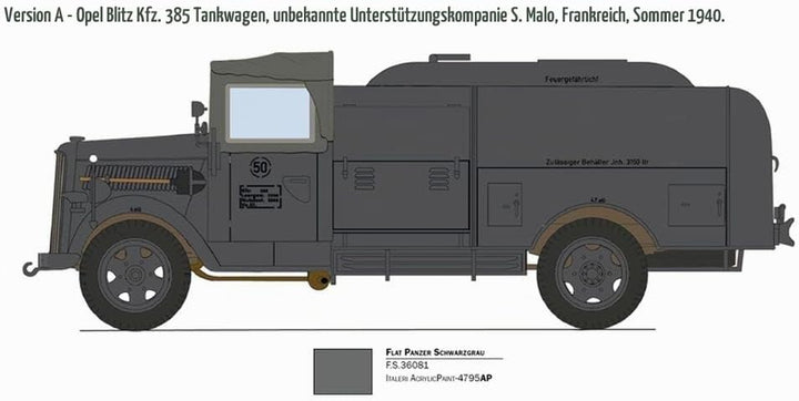Italeri 2808S 1:48 Sd.Kfz.385 Tankwagen Bat.o.Brit, Modellbau, Bausatz, Standmodellbau, Basteln, Hob