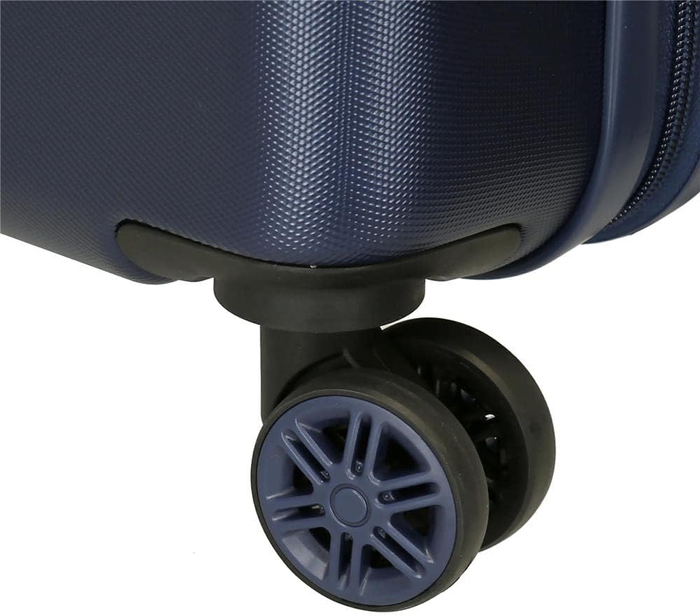 Roll Road Be Yourself Kabinenkoffer Blau 38x55x20 cms Hartschalen ABS Kombinationsschloss 34L 2,6Kgs