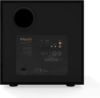 Klipsch R-101SW Black – Aktiv-Subwoofer, 25,4 cm (10 Zoll), Schwarz, Digitalverstärker, 150 W/300 W