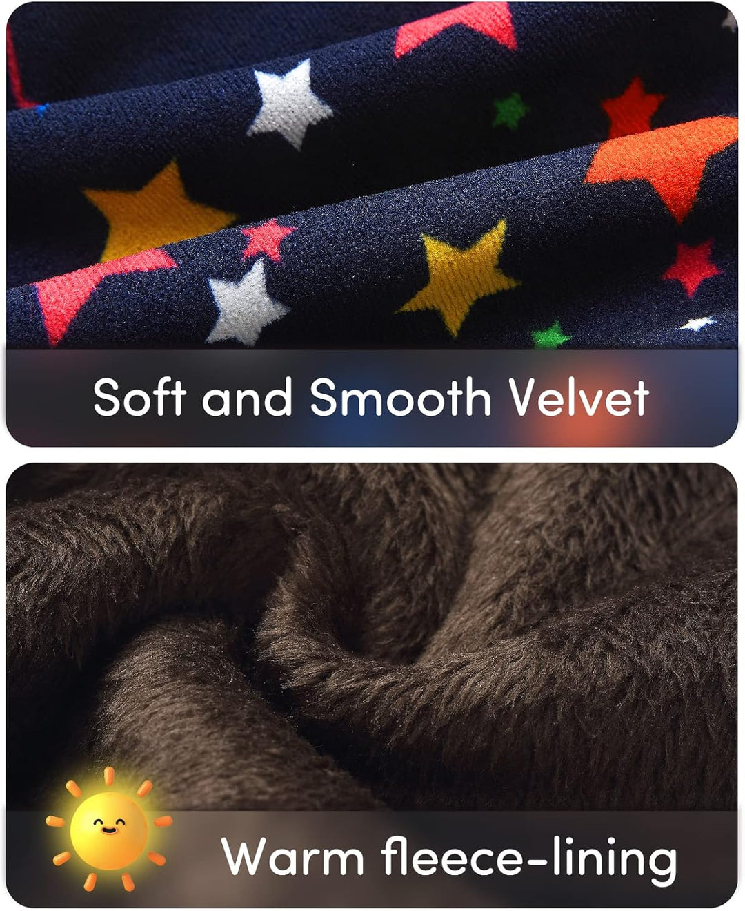 Adorel Mädchen Leggings Gefüttert Winter Hosen 2er-Pack Bunte Punkte &amp; Bunte Sterne 116, Bunte Punkt