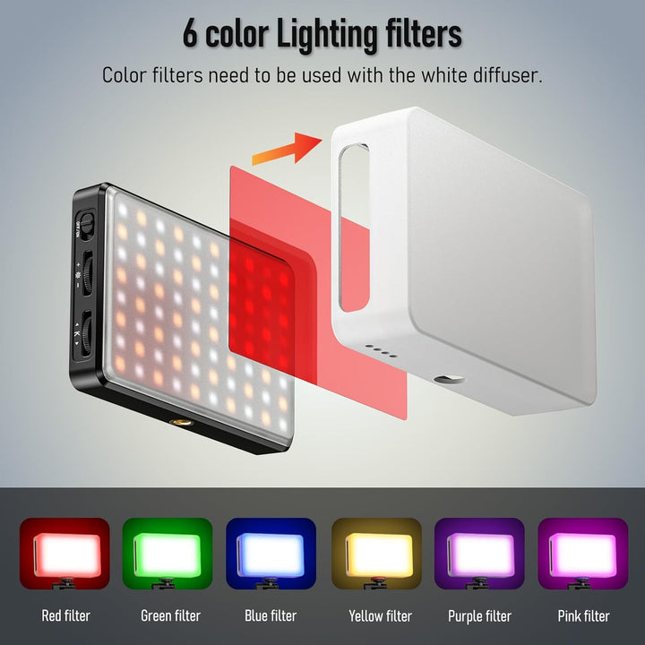 80 LED Selfie Telefon Licht für iPhone/iPad/Kamera, Tragbare Videokonferenzbeleuchtung mit Clip, Wie