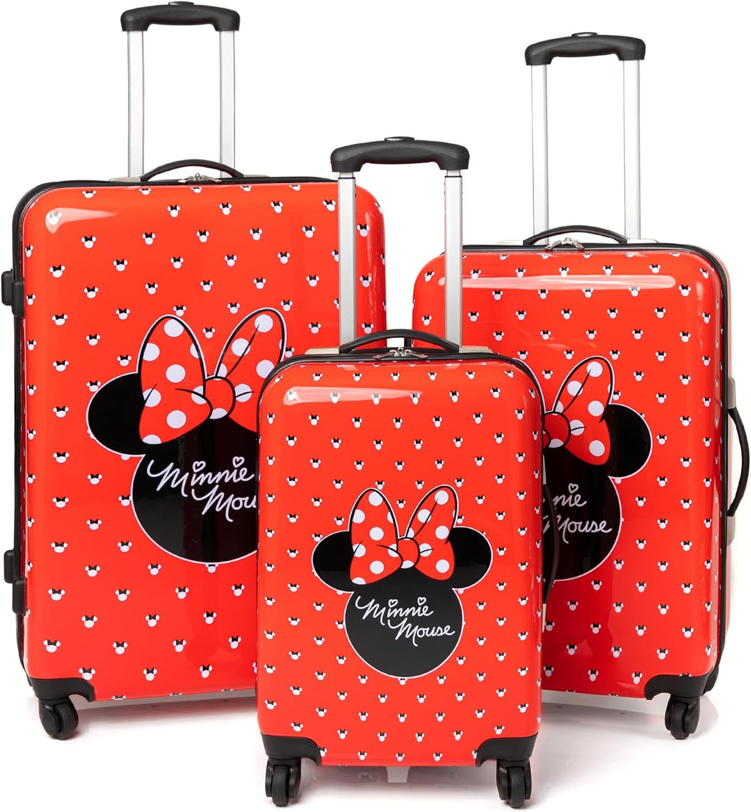 Disney Minnie Mouse Koffer für Erwachsene & Kinder | Kabine kleine mittlere oder grosse Optionen Gep
