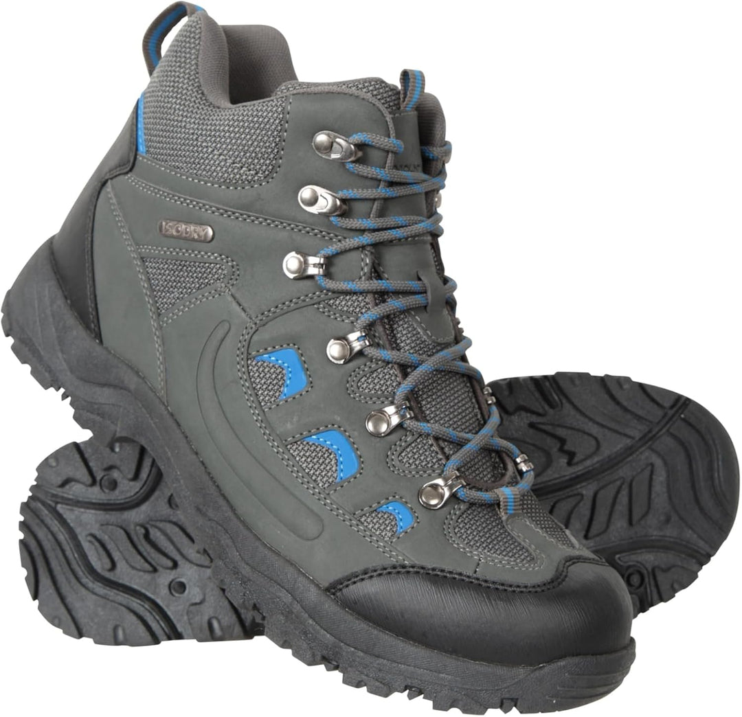 Mountain Warehouse Adventurer Mens Waterproof Boots - IsoDry Schuhe mit Synthetik-Obermaterial, Mesh