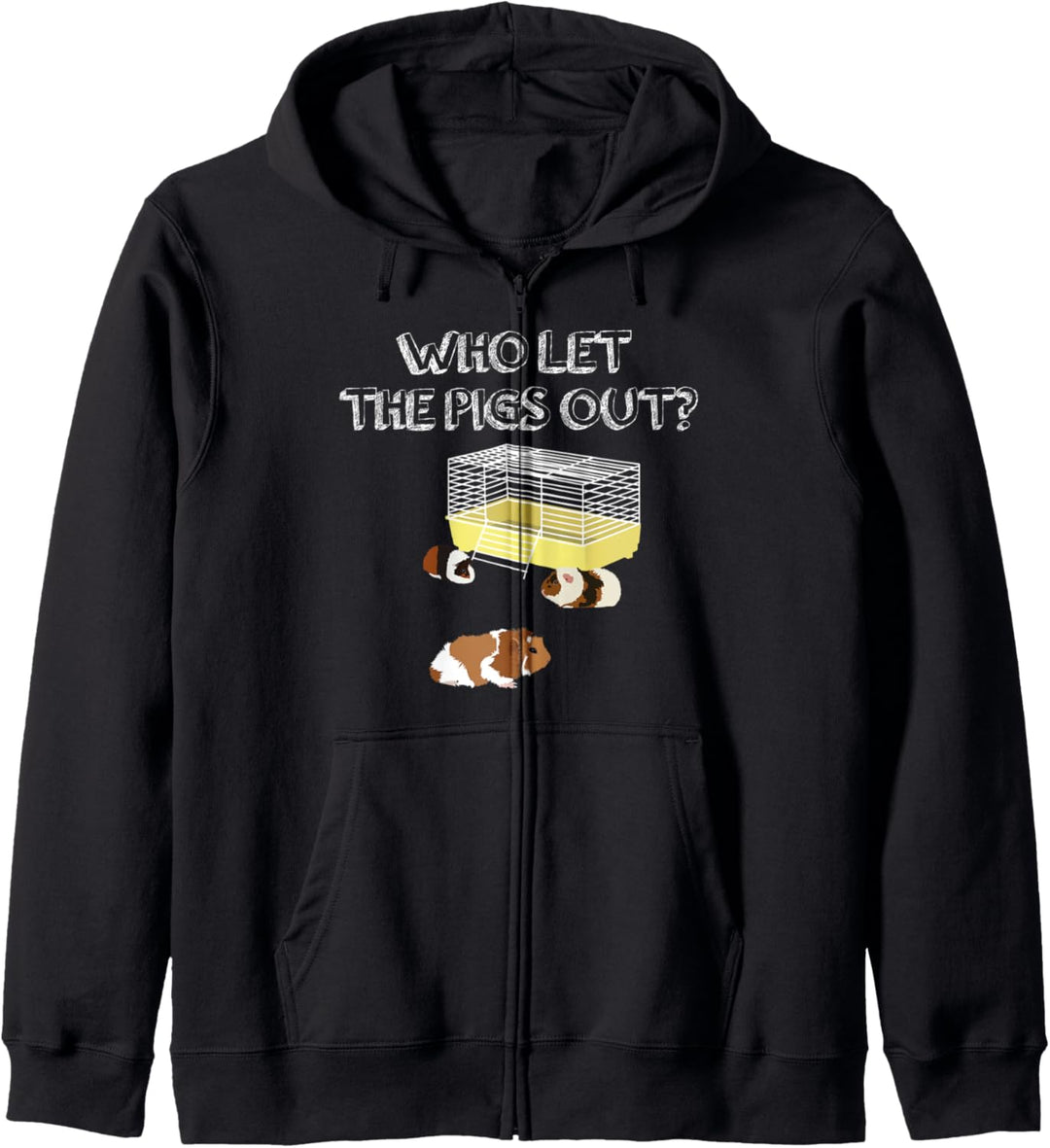 Who let the Pigs out I Lustiges Meerschwein Kapuzenjacke