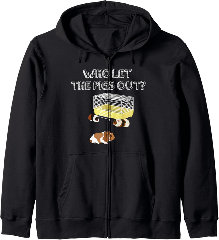 Who let the Pigs out I Lustiges Meerschwein Kapuzenjacke