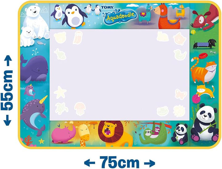 Aquadoodle E73267 Animal Friends Doodle, Offizielles Tomy No Mess Mal- & Zeichenspiel, Wasserspielma
