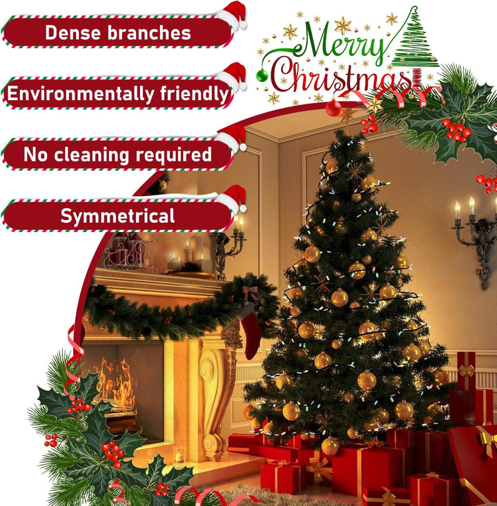 Weihnachtsbaum künstlich 180cm Künstlicher Weihnachtsbaum 770 Spitzen Plastik Tannenbaum unechter,Ch