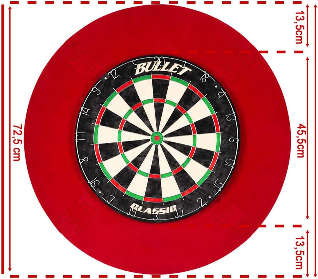 BULLET-Darts - 4-TLG. Dart Surround Ring - Dartscheibe Schutzring - verhindert Schäden an Wänden und