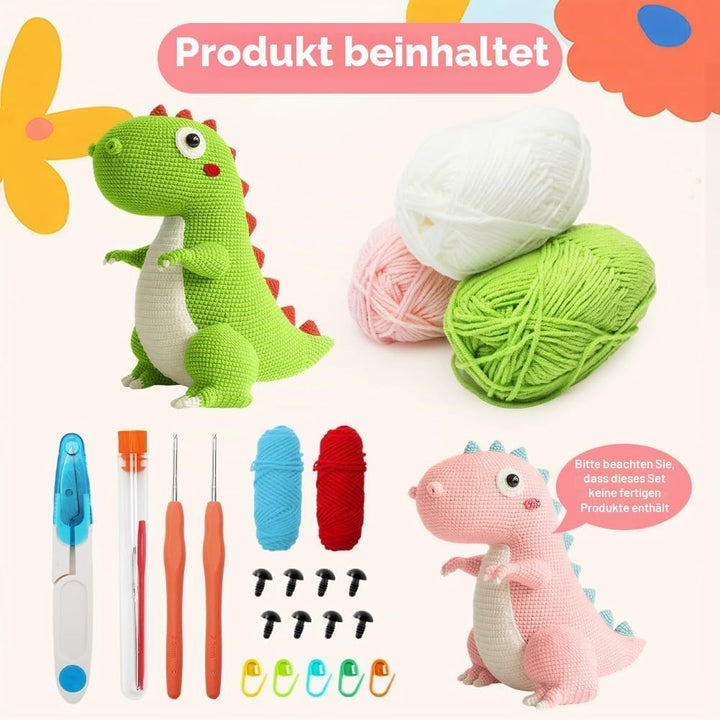 CEWROM Häkelset für Anfänger, Häkel-Starter-Kits, Anfänger für Erwachsene und Kinder, Amigurumi häke