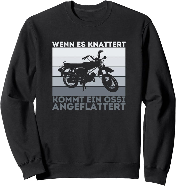 Wenn es knattert Simson DDR Moped Zweitakt S51 Vintage Sweatshirt