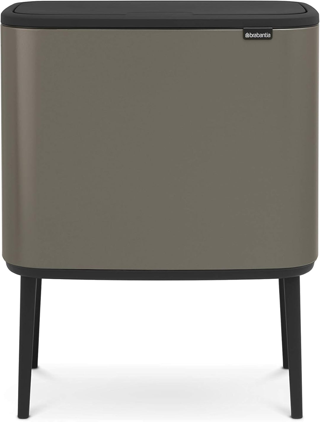 Brabantia 315787 Bo Touch Bin, 36 L Abfalleimer, Edelstahl, Platinum, 54 x 31.5 x 68 cm 1 Inneneimer