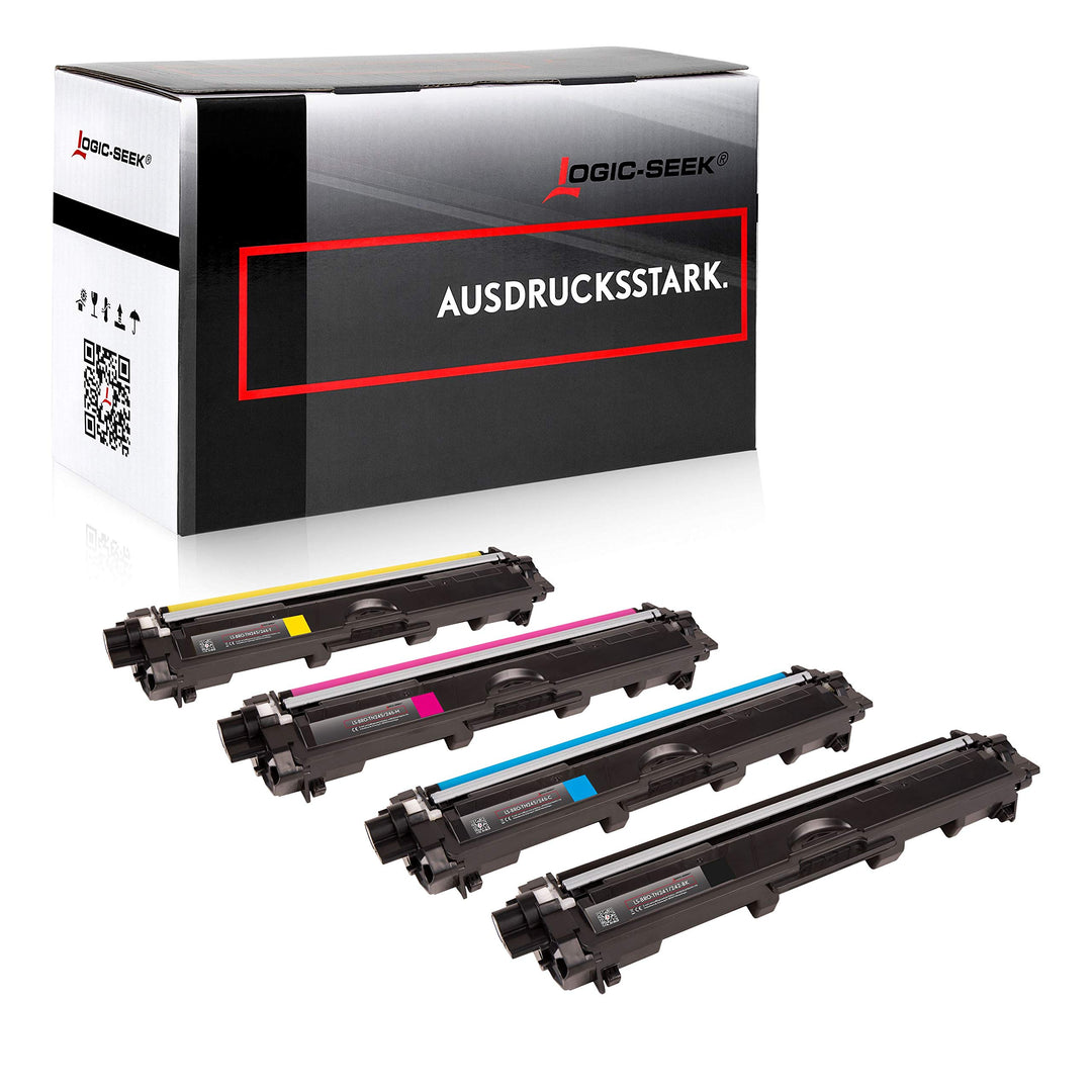 Logic-Seek 4X Toner kompatibel für TN241 TN245 Multipack für Brother DCP-9015CDW HL-3142CW MFC-9140C