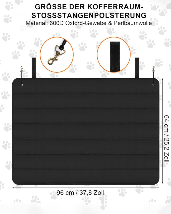 Auto Ladekantenschutz Kofferraum Schutzmatte 96 x 64cm: Kofferraumschutz Hund Anti Kratzer Stossfäng