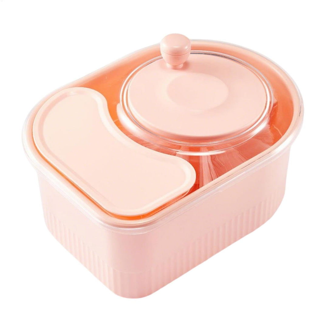 Multifunctional Fruit Cleaner Spinner with Hand Crank, Rotating Vegetable Washer and Potato Scrubber