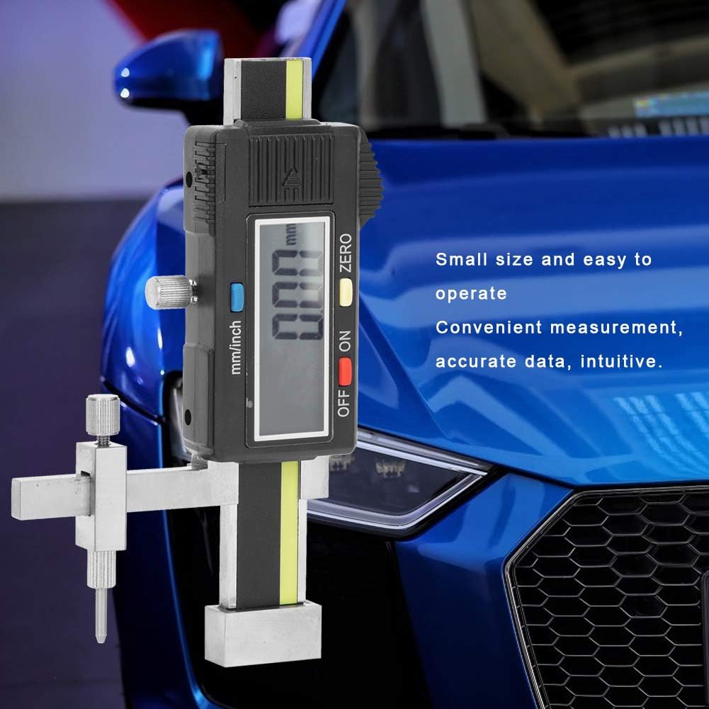 Digital Step Gauge Precision Measuring Tool, Stainless Steel Construction for Engineering and Woodwo