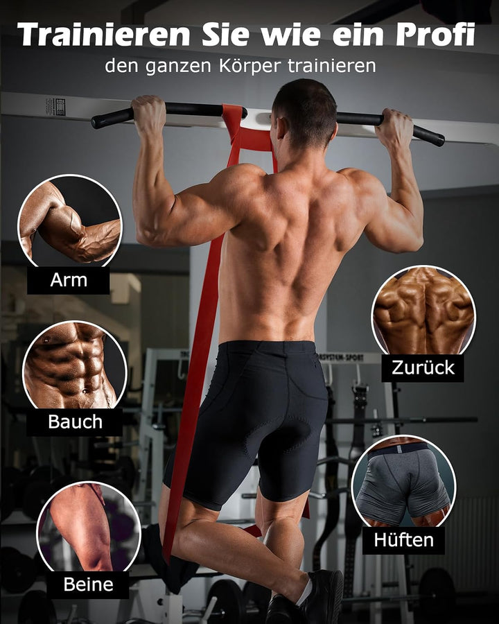 Zacro Resistance Bands, Fitnessbänder Widerstandsbänder, Widerstandsband Set mit Türanker, Fitnessbä