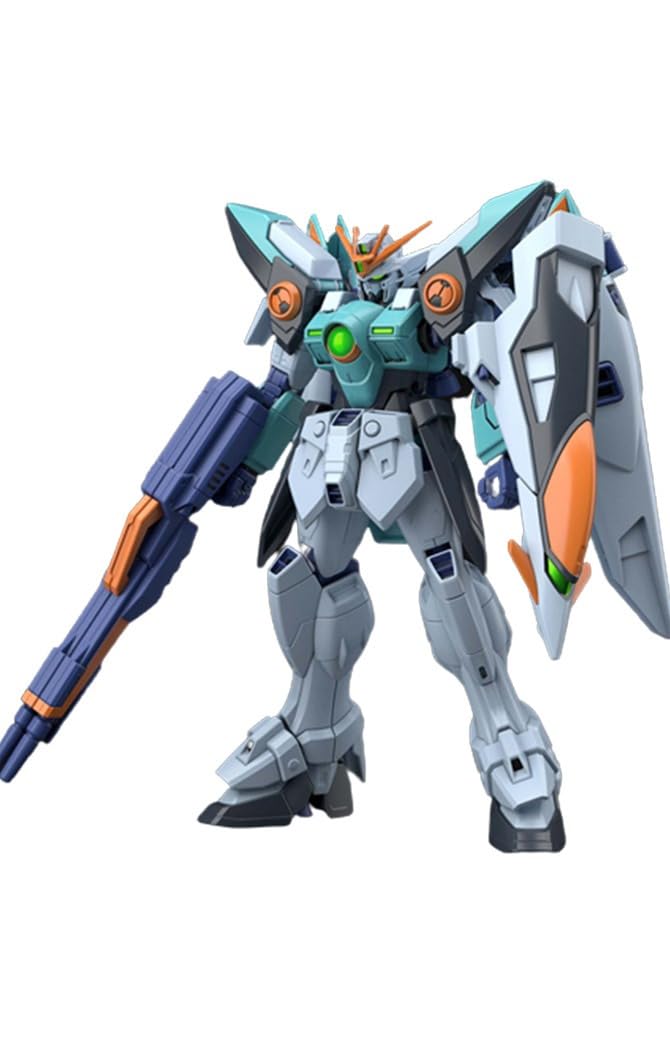 BANDAI Gundam - HG 1/144 Gundam Wing Sky Zero - Modellbausatz Wing Gundam Sky Zero, Wing Gundam Sky