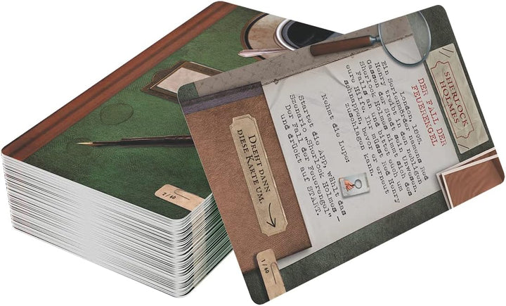 Asmodee, Unlock! – Sherlock Holmes: Der Fall der Feuerengel, Familienspiel, Rätselspiel, 1-6 Spieler